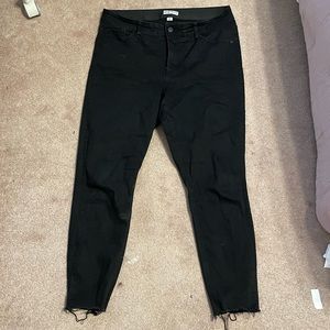 Ava & Viv Black Raw Hem Jeans